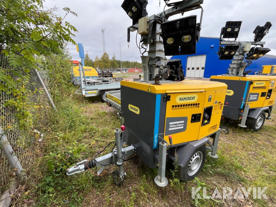 Belysningsmast dieseldriven Atlas Copco Highlight H5+