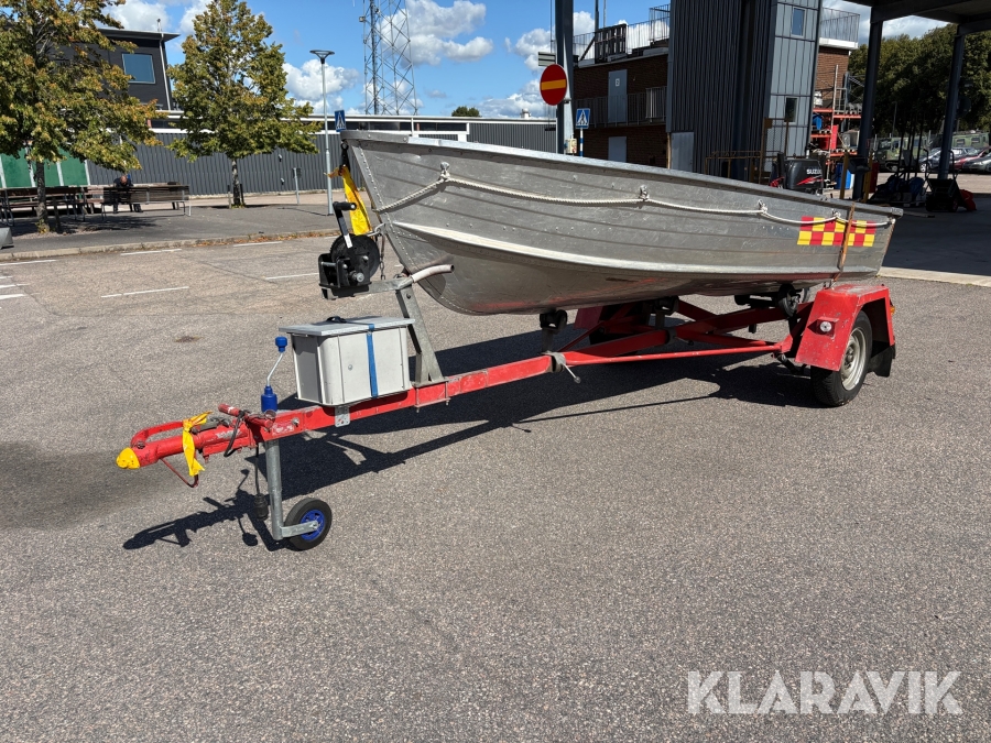 Aluminiumbåt med motor/ trailer