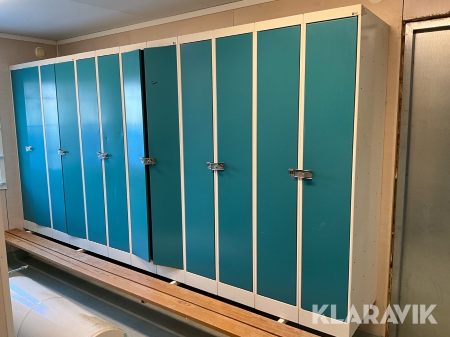 Omklädningsskåp ITP skåp 16 st