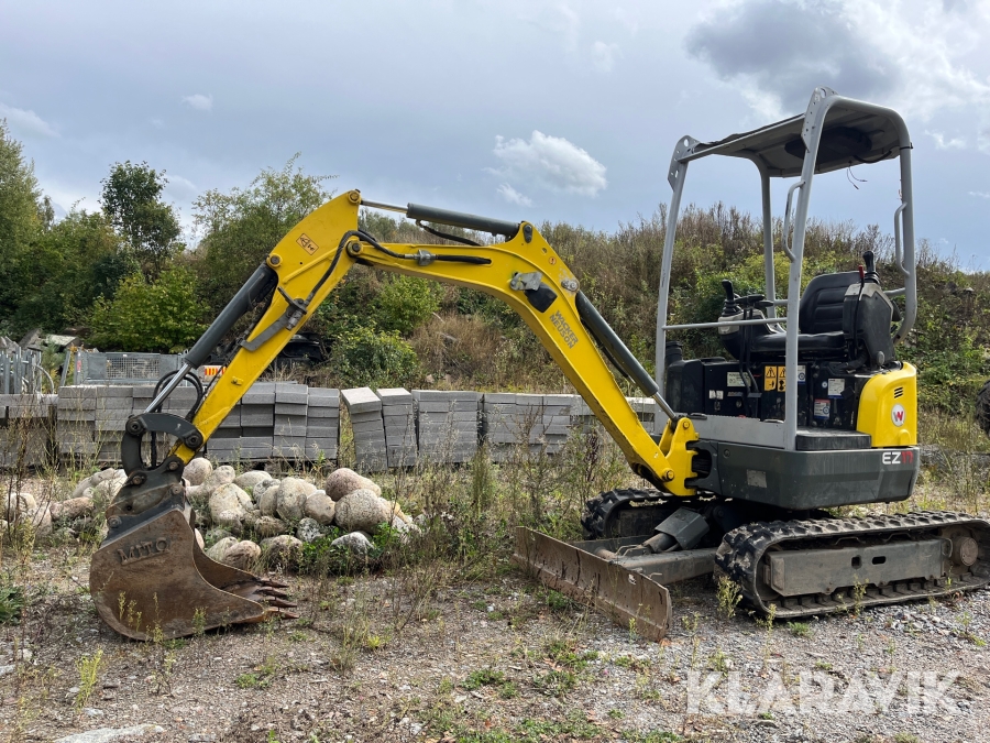 Grävmaskin Wacker Neuson EZ17 med grävskopa