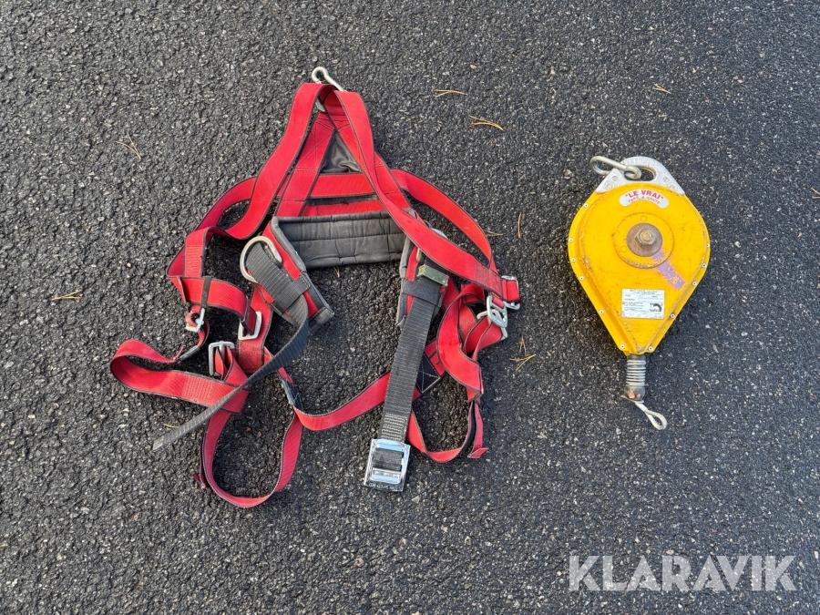 Fallskydd Swelock Helsele 481 Medium - Med tillhörande vajerspel