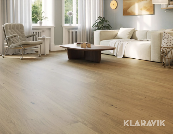 Klickgolv 5G Woodura Härdad Ek, Natural Oak 238x20,7cm, 1-stav,  XL, 95 kvadratmeter