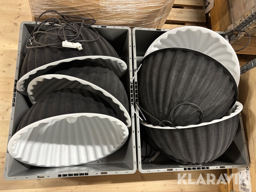 Hängande taklampor Muuto UTB ø55 black 6st