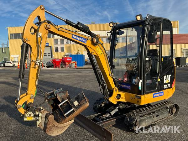 Grävmaskin CAT 301.7D med redskap