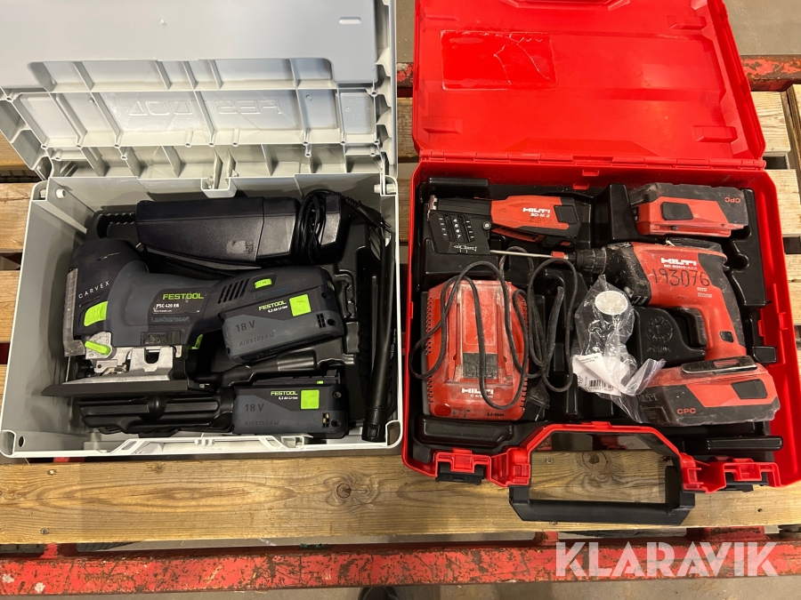 Skruvdragare 1 st, Skruvautomat 1 st, Sticksåg 1 st Hilti / Festool SD 5000-A22 / 	SD-M 2 / PSC 420EB