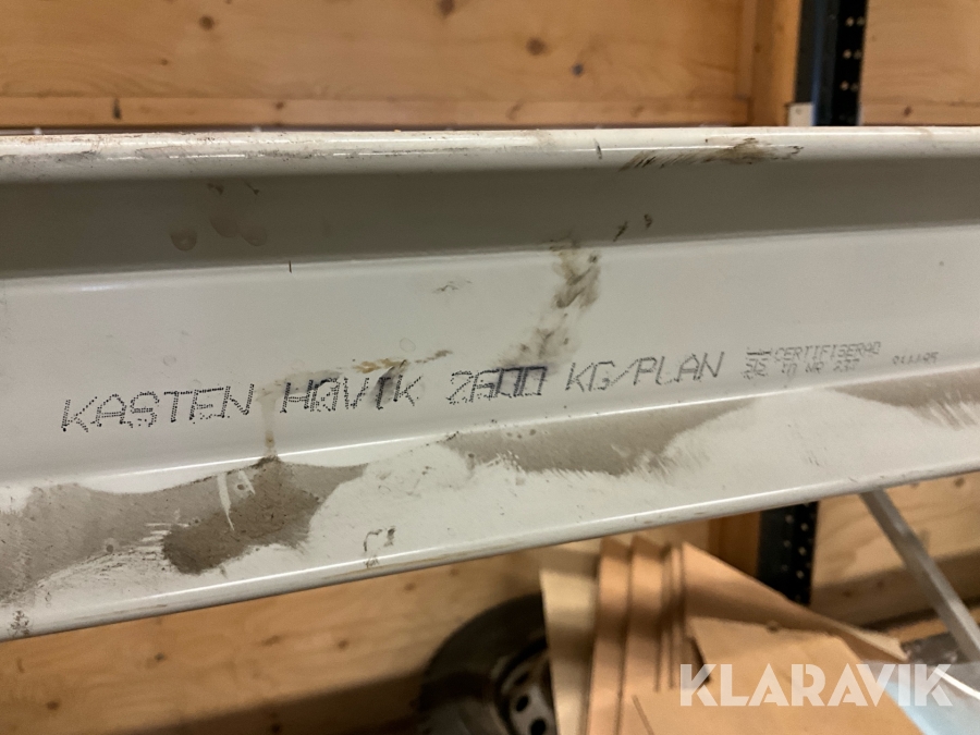 Pallställ Kasten Hövik 2600kg / plan