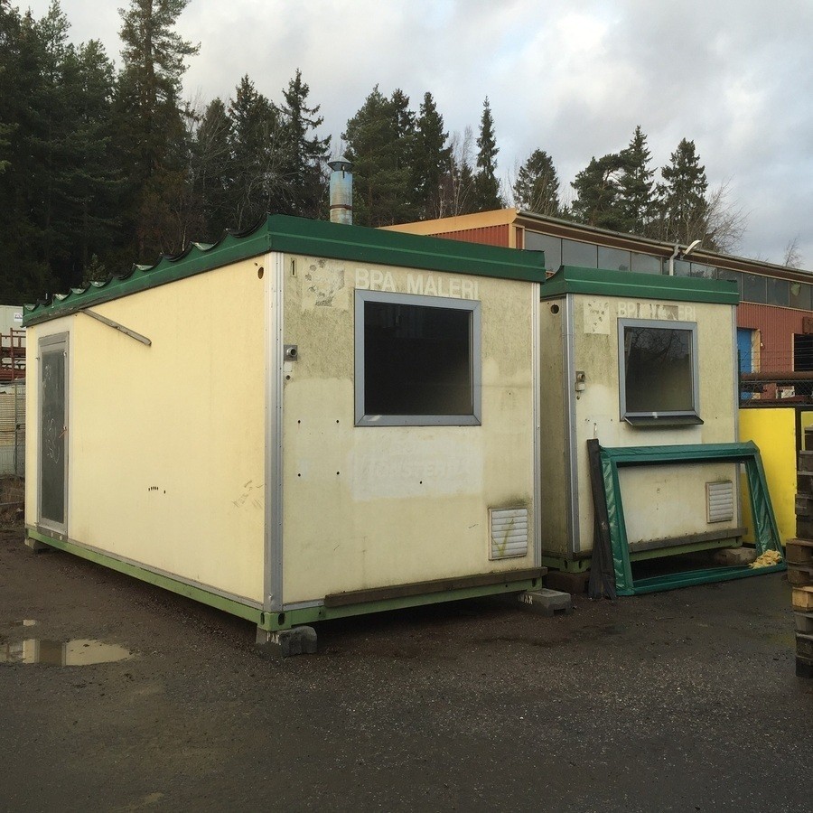 3 st förrådsbodar / glasfiber