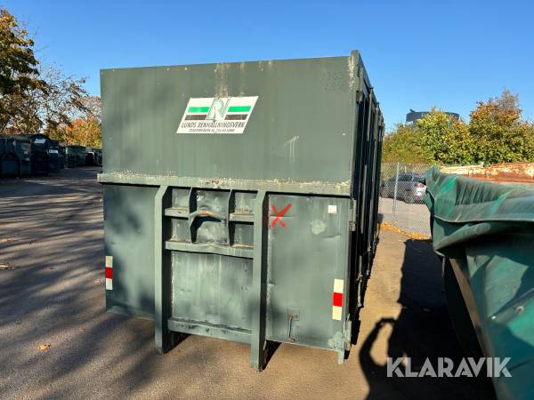 Lastväxlarcontainer med öppningsbar sida