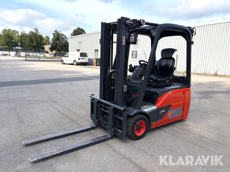 Truck Linde E16 EVO med trippel frilyft