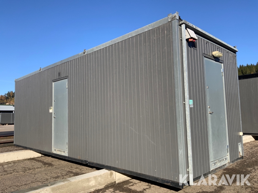 Personalbod Moelven Kil OMTD8-K med dusch och matrum