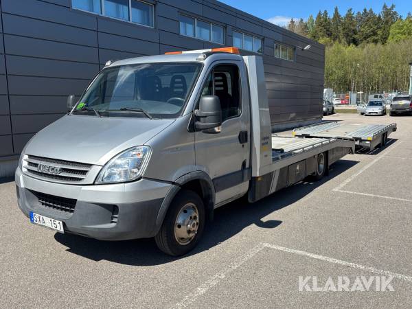 Biltransport Iveco Daily 50C18 med släp
