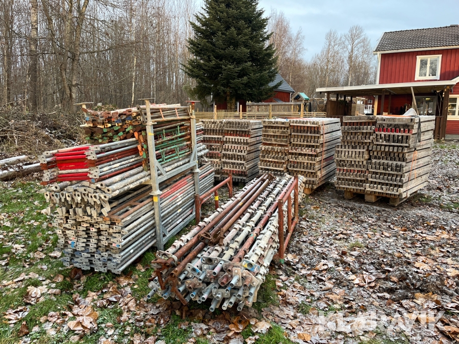 Ställningsmaterial Haki/Unihak ca 150m2