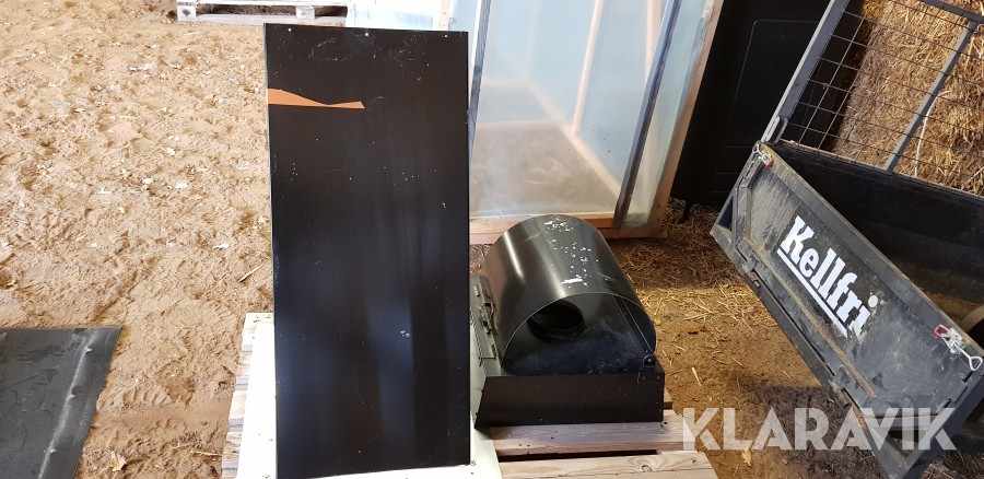 Skorsten Nibe i plåt med huv