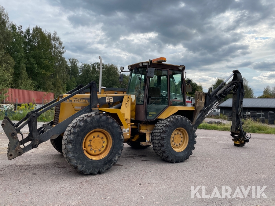 Grävlastare Hydrema 908 B med redskap