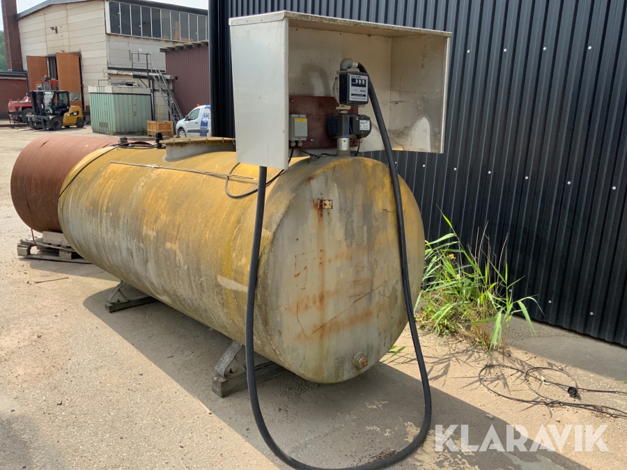 Dieseltank Abg 3000liter med elektrisk pump