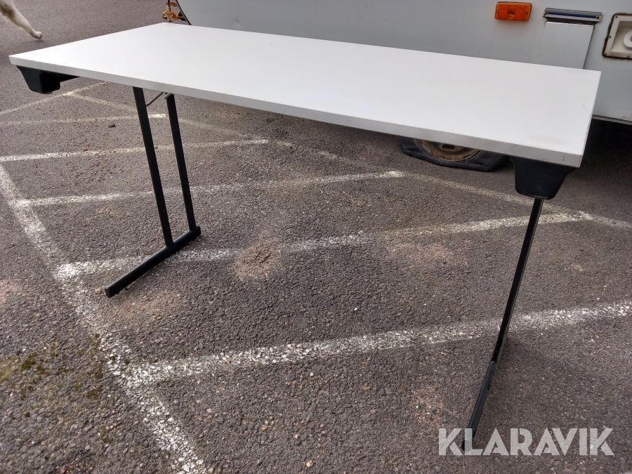Ihopfällbara bord inklusive vagn 10 st