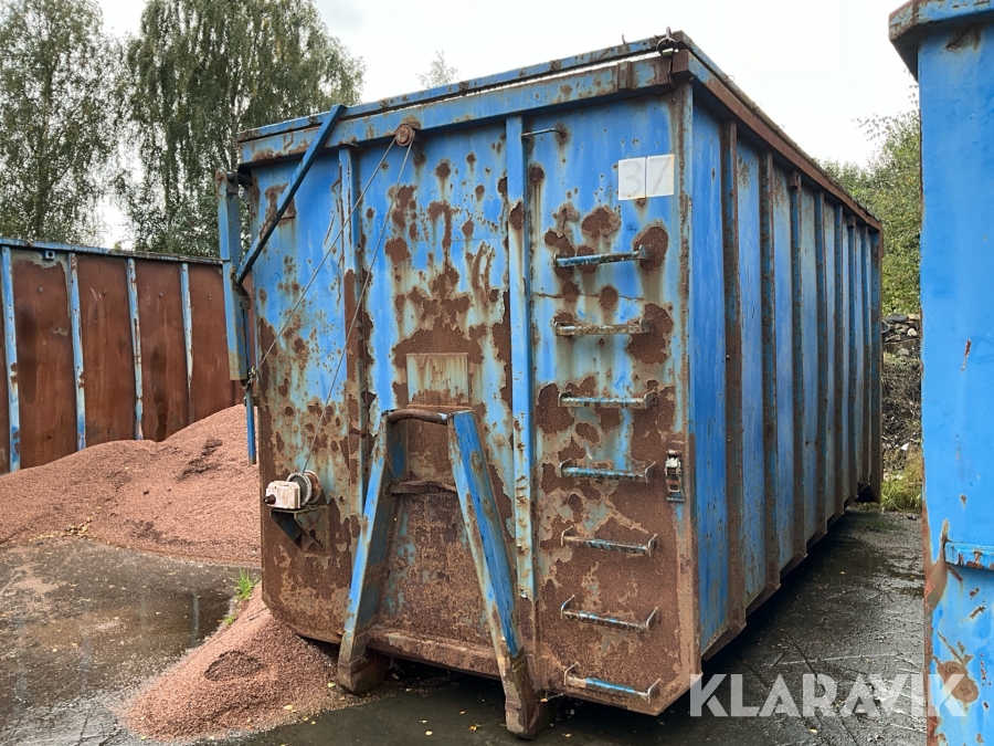 Lastväxlarcontainer 38 m3 med lock