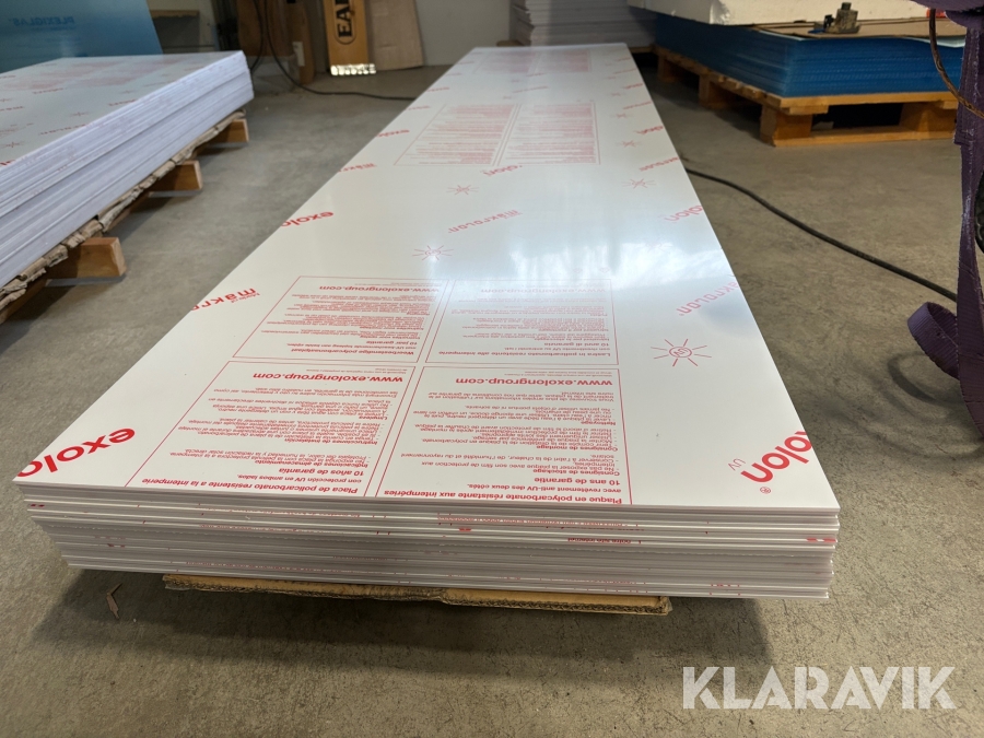 Polycarbonat 50 st ca 83 kvadrat Makrolon