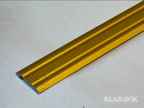 Skarvlist aluminium Guld 25x2700mm 3st
