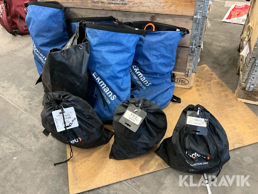 Säkerhetsutrustning Ekmans Safety 8 kit med säkerhetssele och rep