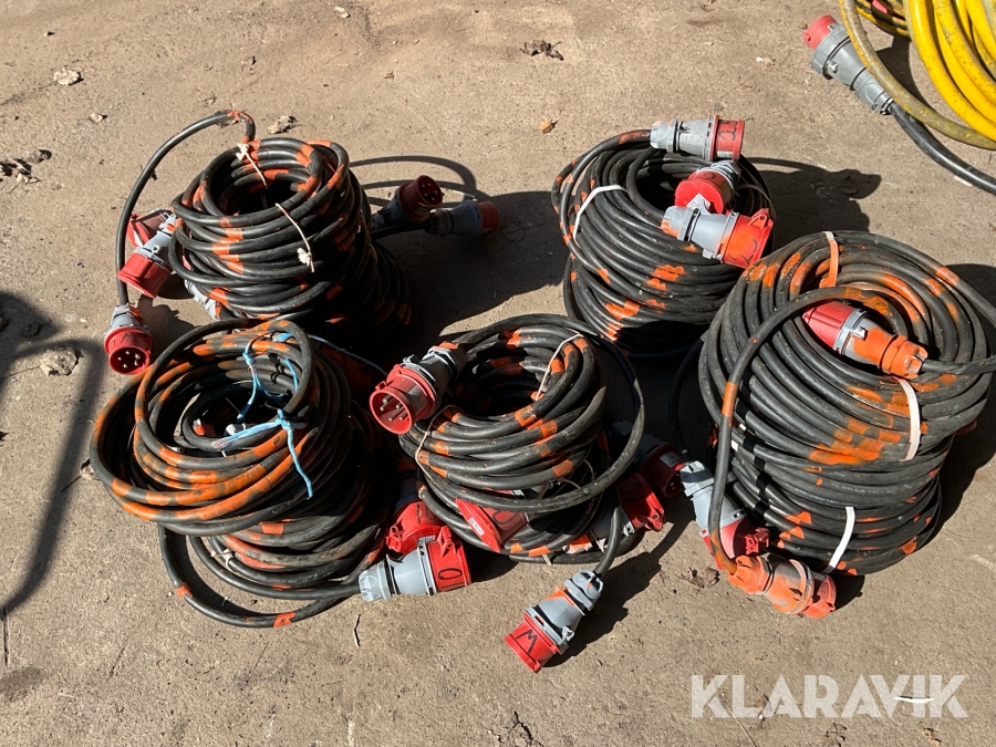 Skarvkabel 3fas 16a Malmbergs 10M & 25m (225m)