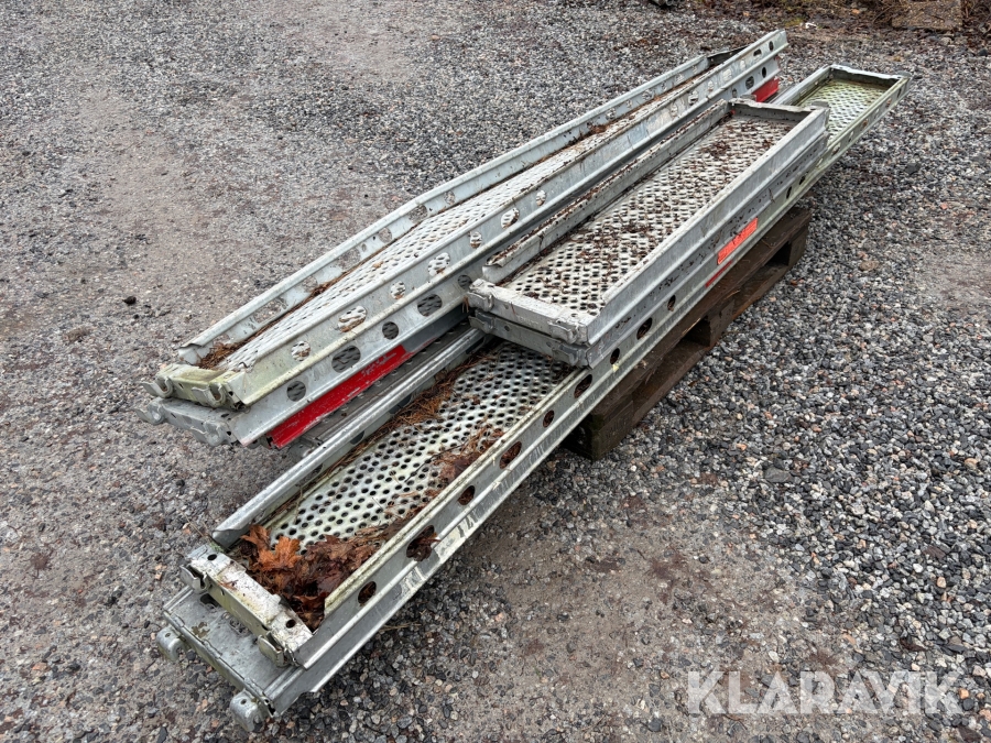 Stålplank Layher/Altrad 8 st olika storlekar