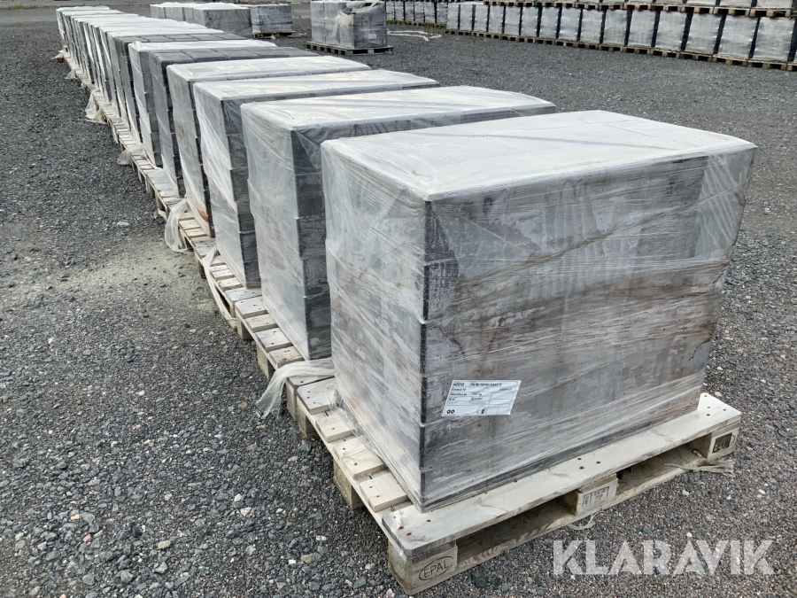 Mursten halvsten Starka Villa Antracit 10 20 st pallar