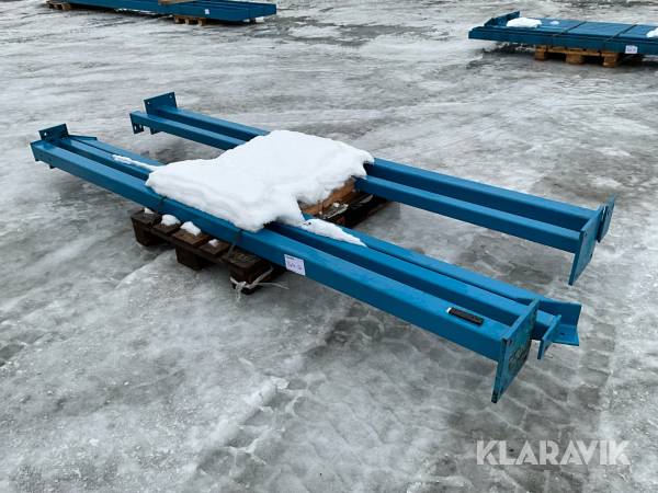 Metallbalkar fyrkantsprofil 5st