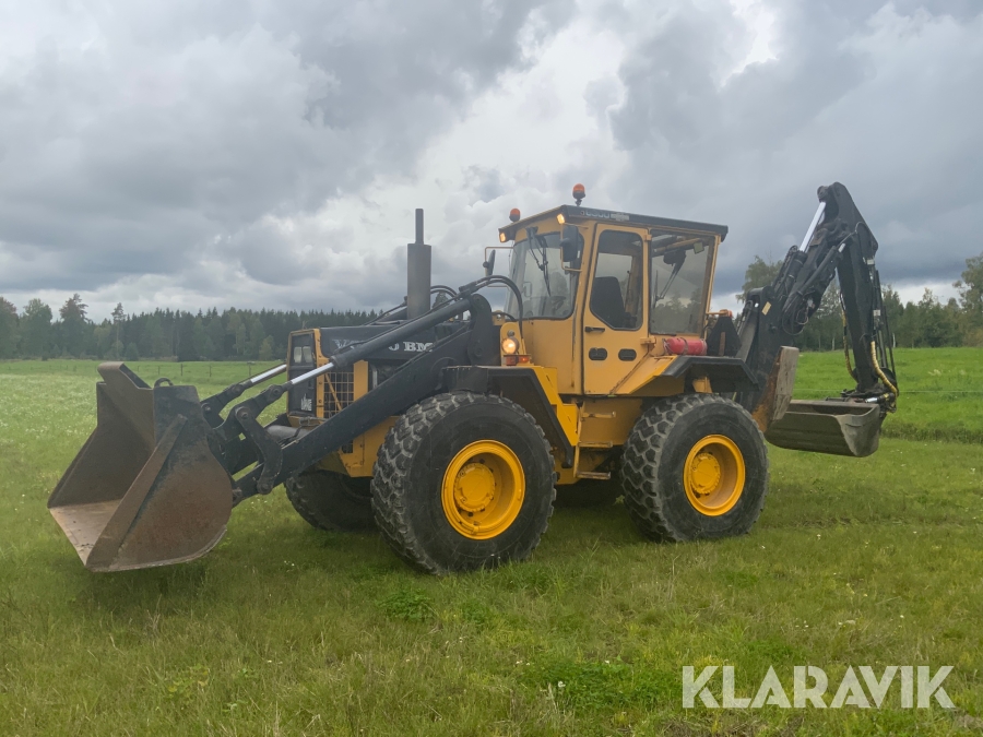 Grävlastare Volvo BM 6300 Cummins tiltrotator och redskap