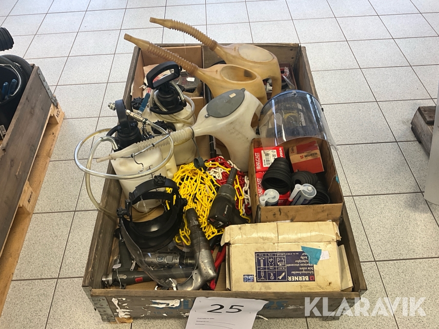 Diverse verkstadsutrustning