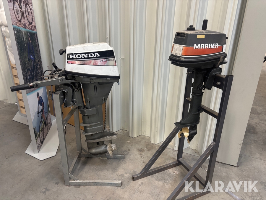 Båtmotorer Honda och Mariner 2st