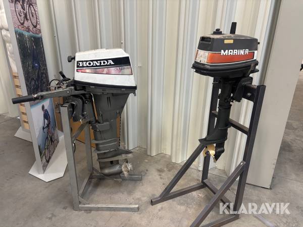 Båtmotorer Honda och Mariner 2st