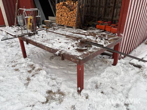 Bockningsbord för skoterkälke