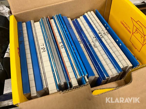 Verkstadshandböcker 3st lådor Stiga från 1984 och framåt