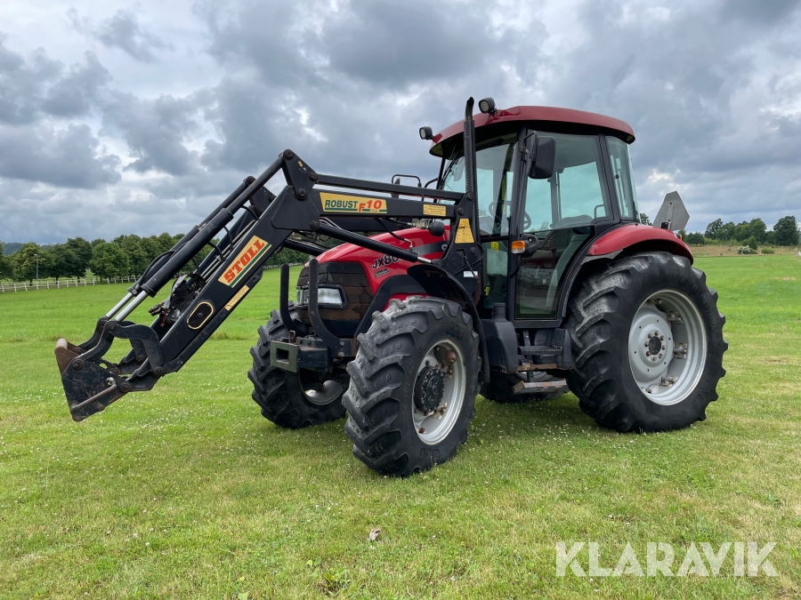 Traktor Case JX80 med frontlastare
