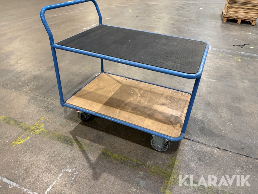 Rullvagn Fetra 2602 låsbara hjul. Maxlast 400kg