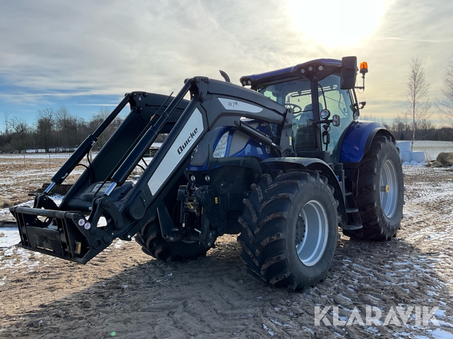 Traktor New Holland T7 270 Bluepower med Frontlyft och lastare Quicke Q7 M