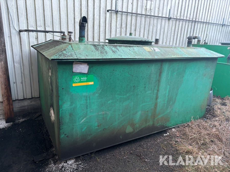 Oljebars, spilloljetank & färskoljetank