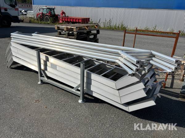 Trappor och handledare Unihak 3 m 4 st aluminium