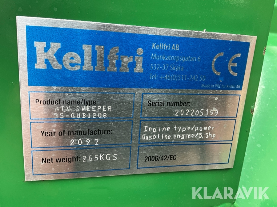 Lövuppsamlare Kellfri GUB120B