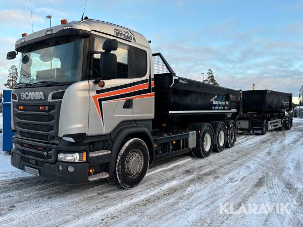 Kassettbil Scania R580 med släp