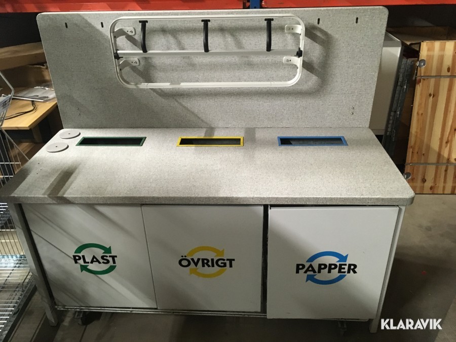 Bänk för återvinning