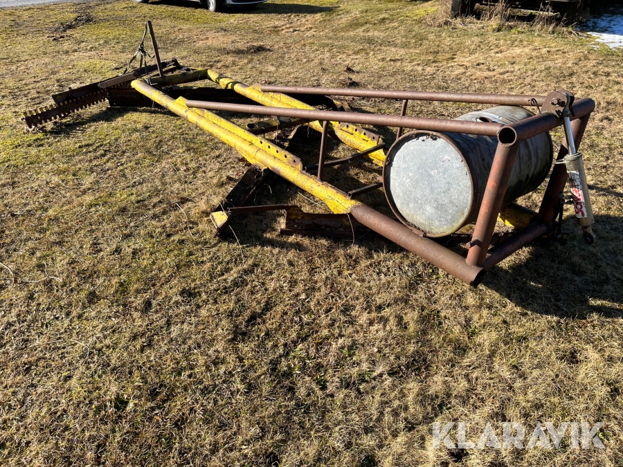 Vägsladd till trepunktslyft Lycksele 3 skär + spridare hydraulisk toppstång