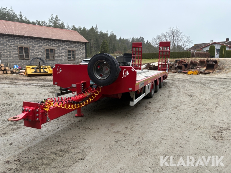 Maskintransportkärra Chieftain 3-axlad