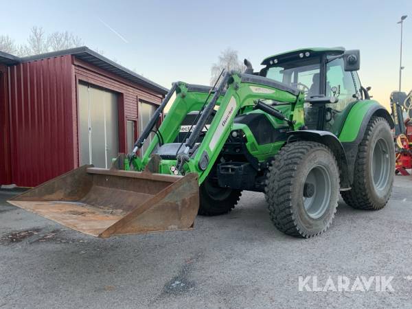 Traktor Deutz-fahr 6160.4 CShift Agrotron med lastare och skopa