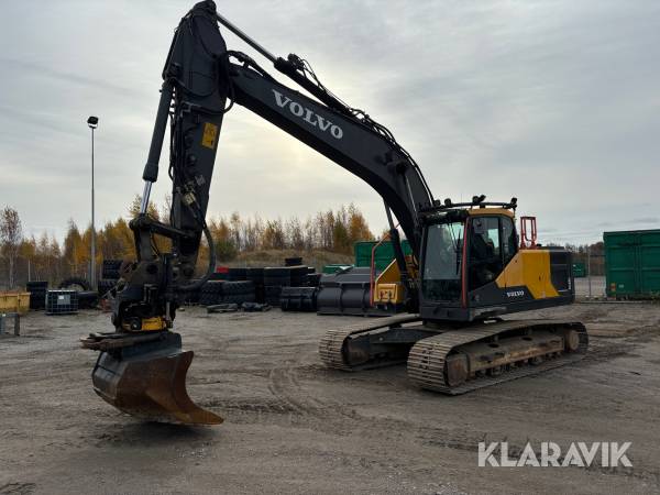 Grävmaskin Volvo EC220EL med skopor