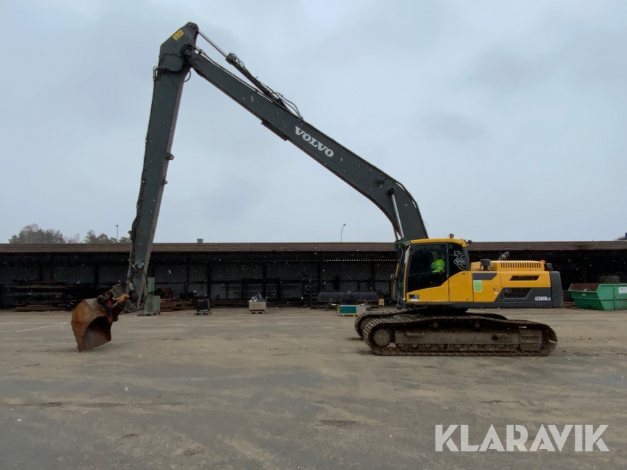 Långgrävare Volvo EC300DLR med tiltrotator + planerskopa