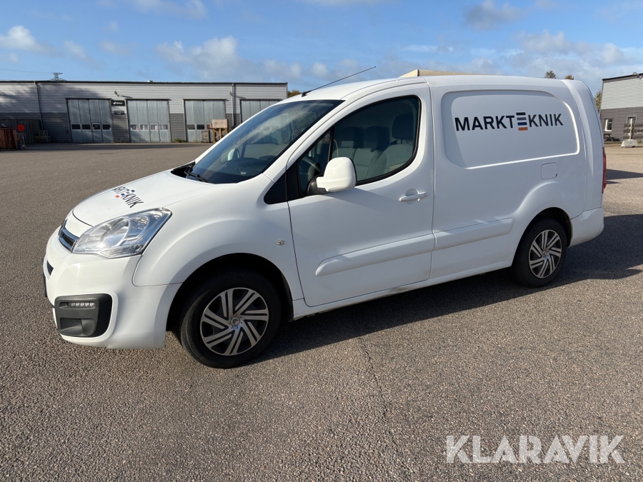 Skåpbil Citroen Berlingo 1.6 BlueHDi 3-Sits Lång