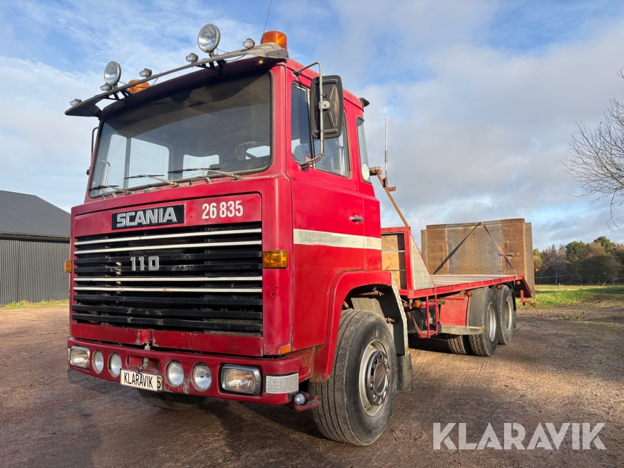 Veteranlastbil/Maskintransport Scania 110