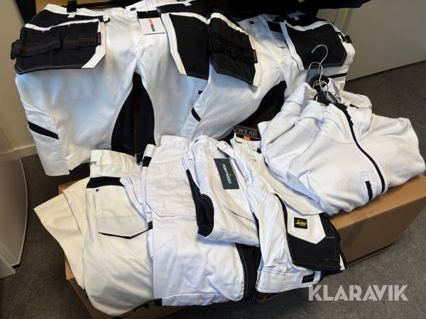 Målarkläder Worksafe Olika märken Shorts byxor och tröjor